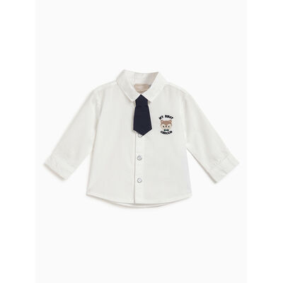 Boys Bronze Applique Long Sleeve Shirt